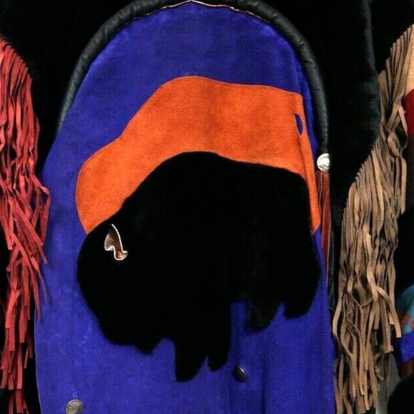 Where the Buffalo Roam Vintage Coat Cowgirl Western Southwestern Yellowstone - Picture 5 of 14